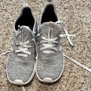 Adidas Knit Sneakers in Gray and White